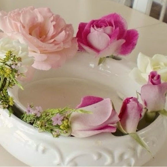 Spode IMPERIAL FANCIES Flower Ring~Porcelain K81S Ivory - Picture 10 of 11